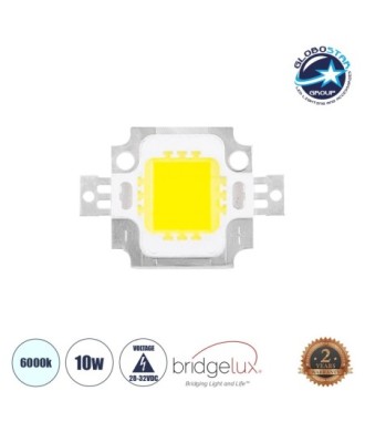 GLOBOSTAR® COBCHIP 73760 Cob LED 10W 1000lm 120° DC 28-32V IP20 Ψυχρό Λευκό 6000K Dimmable - Bridgelux COB Chip - Μ2.9 x Π2 x Υ0.3cm - 2 Χρόνια Εγγύηση